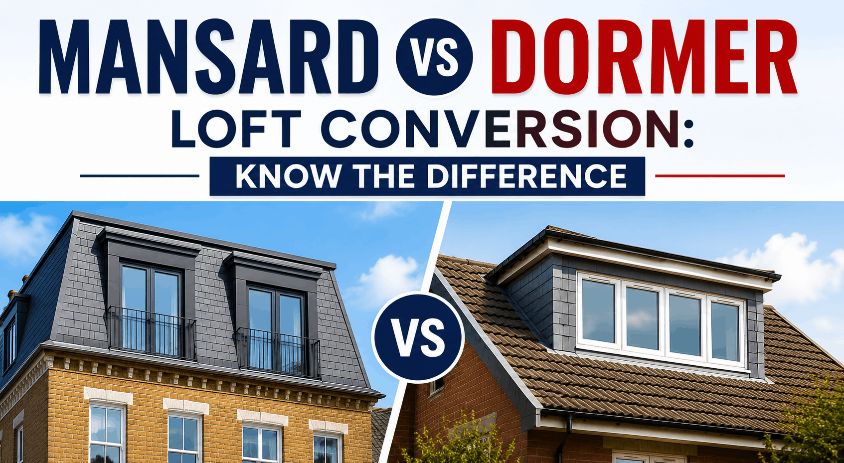 Mansard vs Dormer Loft Conversion